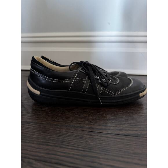 Hogan Black canvas sneakers size 7 - Picture 4 of 6